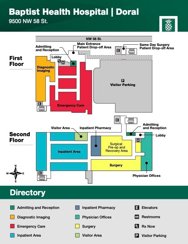 campus map of doral hospital 