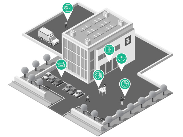 Exterior rendering of baptist hospital